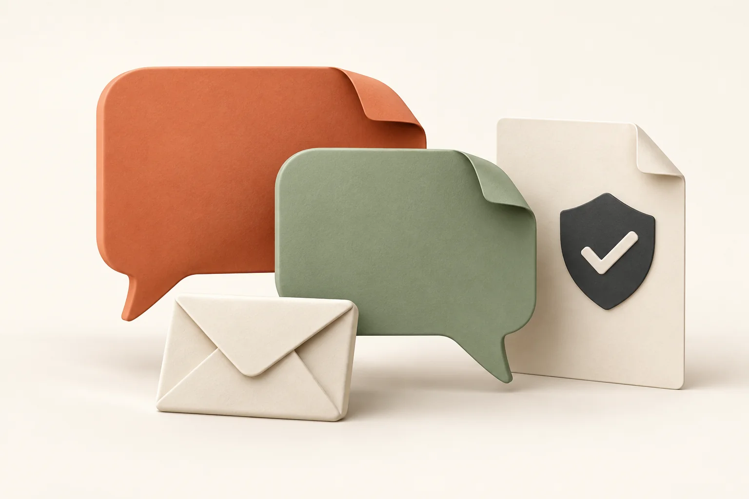 Conversation, clear information and a checked document